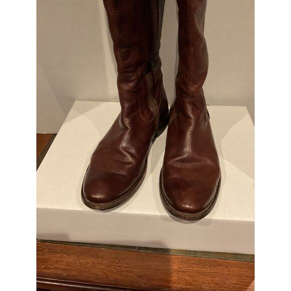 Frye - 77739 - Shirley- Over The Knee Brown Leather Riding Boots - 9B - Picture 7 of 15